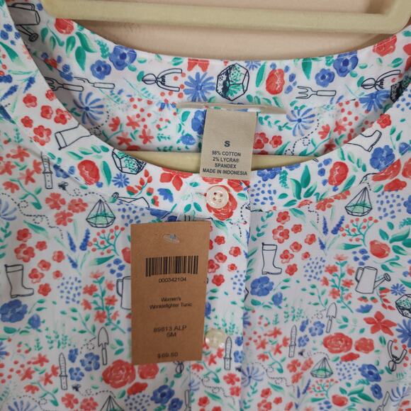 Duluth Wrinklefighter Tunic in Gardener Floral Size S - Picture 7 of 8